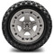 Lakeside Buggies MODZ 14" Defender Light Gray Wheels & Off-Road Tires Combo- G1-5420-GRY OFF-ROAD OPTION Modz Tire & Wheel Combos