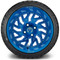 Lakeside Buggies MODZ 14" Carnage Brushed Blue with Ball Mill Wheels & Street Tires Combo- G1-5421-BBB STREET OPTION Modz Tire & Wheel Combos