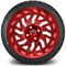 Lakeside Buggies MODZ 14" Carnage Brushed Red with Ball Mill Wheels & Street Tires Combo- G1-5421-BBR STREET OPTION Modz Tire & Wheel Combos