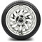 Lakeside Buggies MODZ 14" Carnage Chrome Wheels & Street Tires Combo- G1-5421-CM STREET OPTION Modz Tire & Wheel Combos