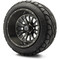 Lakeside Buggies MODZ 14" Assassin Brushed Gunmetal with Ball Mill Wheels & Street Tires Combo- G1-5423-BGM STREET OPTION Modz Tire & Wheel Combos