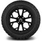 Lakeside Buggies MODZ 14" Havoc Matte Black Wheels & Off-Road Tires Combo- G1-5425-MTB OFF-ROAD OPTION Modz Tire & Wheel Combos