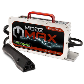 Lakeside Buggies MODZ® MAX48 15 Amp EZGO RXV & TXT48 Battery Charger for 48 Volt Golf Carts- EZGO Modz NEED TO SORT