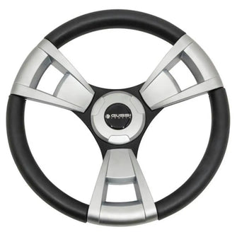 Gussi Italia® Model 13 Black/Brushed Steering Wheel For All EZGO TXT / RXV Models PN# 06-021 Gussi 