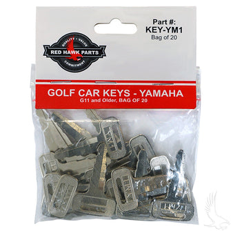 Lakeside Buggies Key, BAG OF 20, Yamaha G11 and Older- KEY-YM1 Lakeside Buggies NEED TO SORT