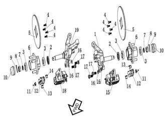 3 - Bearing - M6203-3001016 - BRAKE CALIPER PN# M6203-3001016