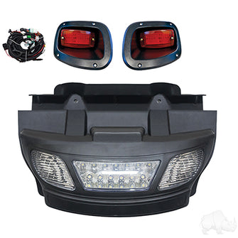 Lakeside Buggies Light Bar Bumper Kit, Complete, LED, E-Z-Go TXT 14+- LGT-312L Lakeside Buggies Component of Build Your Own Street Package