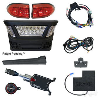 Lakeside Buggies BYO LED Light Bar Kit, Club Car Precedent, Electric 08.5+, 12-48V, (Standard, OE Fit)- LGT-340LBT2B9 Lakeside Buggies NEED TO SORT