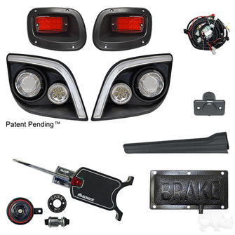 Lakeside Buggies BYO LED Light Kit w/ RGBW LED Running Light, E-Z-Go Express (Basic, Pedal Mount)- LGT-402LT1B1 Lakeside Buggies NEED TO SORT