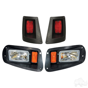 Headlight/Taillight Kit, Black, E-Z-Go RXV 08-15, 12V- from Lakeside ...