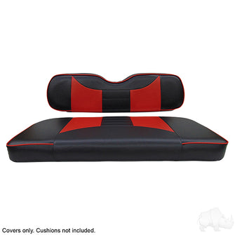 Lakeside Buggies RHOX Front Seat Cover Set, Rally Black/Red, E-Z-Go TXT 96-13- SEAT-011BR-R-CV Rhox NEED TO SORT