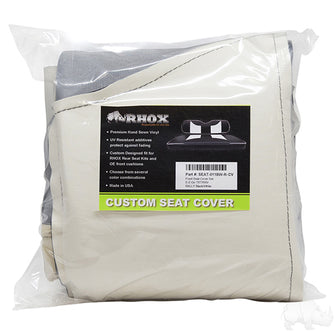 Lakeside Buggies RHOX Front Seat Cover Set, Rally Black/White, E-Z-Go TXT 96-13- SEAT-011BW-R-CV Rhox NEED TO SORT