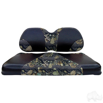 Lakeside Buggies RHOX Front Seat Cushion Set, Sport Black/Camo, Club Car Tempo, Precedent 04+- SEAT-031BC-S Rhox NEED TO SORT