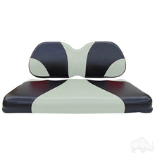 Lakeside Buggies RHOX Front Seat Cushion Set, Sport Black/Silver, Club Car Tempo, Precedent 04+- SEAT-031BS-S Rhox NEED TO SORT