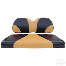 Lakeside Buggies RHOX Front Seat Cushion Set, Sport Black/Tan, Club Car Tempo, Precedent 04+- SEAT-031BT-S Rhox NEED TO SORT