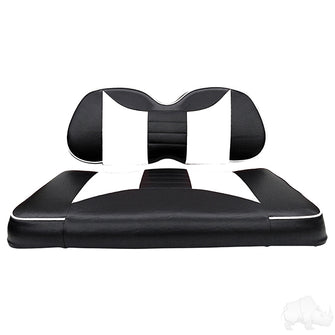 Lakeside Buggies RHOX Front Seat Cushion Set, Rally Black/White, Club Car Tempo, Precedent 04+- SEAT-031BW-R Rhox NEED TO SORT