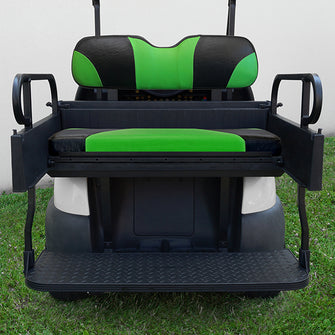 Lakeside Buggies RHOX Rhino Seat Box Kit, Sport Black/Green, Club Car Tempo, Precedent 04+- SEAT-931BG-S Rhox NEED TO SORT