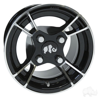 Lakeside Buggies RHOX RX176, Machined Black, 10x7 -25- TIR-RX176 Rhox Wheels