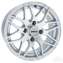 Lakeside Buggies RHOX RX177, Machined Silver, 13x6 Centered- TIR-RX177-MS Rhox Wheels