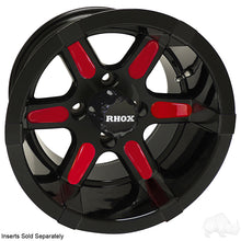 Lakeside Buggies RHOX RX252, Black w/ Center Cap, 12x7 ET-25- TIR-RX252 Rhox Wheels