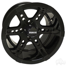 Lakeside Buggies RHOX RX252, Black w/ Center Cap, 12x7 ET-25- TIR-RX252 Rhox Wheels