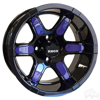 Lakeside Buggies RHOX RX262, Black w/ Center Cap, 14x7 ET-25- TIR-RX262 Rhox Wheels