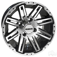 Lakeside Buggies RHOX RX265, Machined Gloss Black, 12x7, ET-25- TIR-RX265 Rhox Wheels