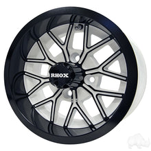 Lakeside Buggies RHOX RX284, White with Gloss Black, 12x6 ET-10- TIR-RX284-WB Rhox Wheels