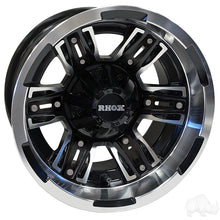 Lakeside Buggies RHOX RX286, Machined Matte Black, 12x7 ET-25- TIR-RX286-MB Rhox Wheels