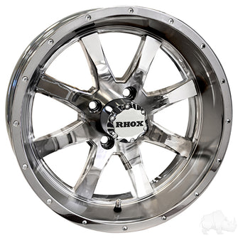 Lakeside Buggies RHOX RX375, Chrome, 15x6, ET-15- TIR-RX375-C Rhox Wheels