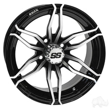 Lakeside Buggies RHOX RX378. Machined Black, 14x7 ET-25- TIR-RX378 Rhox Wheels