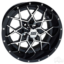 Lakeside Buggies RHOX RX386, Machined Gloss Black, 14x7 ET-25- TIR-RX386 Rhox Wheels