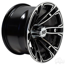 Lakeside Buggies RHOX RX396, Machined Gloss Black, 12x7 ET-25- TIR-RX396 Rhox Wheels