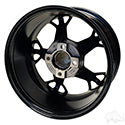 Lakeside Buggies RHOX RX400, Machined Gloss Black, 14x7 ET-25- TIR-RX400 Rhox Wheels