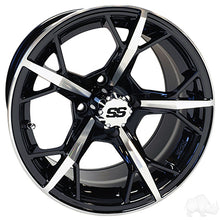 Lakeside Buggies RHOX RX400, Machined Gloss Black, 14x7 ET-25- TIR-RX400 Rhox Wheels