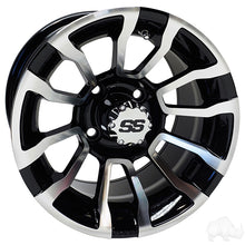 Lakeside Buggies RHOX RX401, Machined Gloss Black, 12x7 ET-25- TIR-RX401 Rhox Wheels