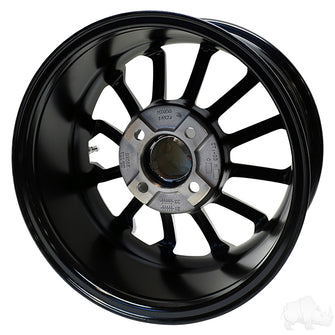 Lakeside Buggies RHOX RX402, Machined Gloss Black, 14x7 ET-25- TIR-RX402 Rhox Wheels