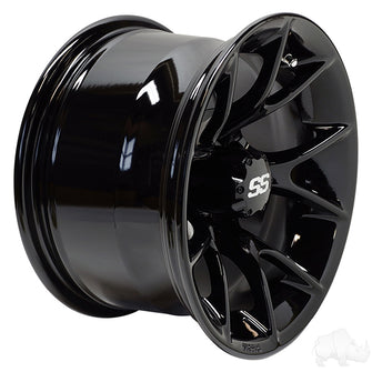 Lakeside Buggies RHOX RX406, Gloss Black, 12x7 ET-25- TIR-RX406-B Rhox Wheels