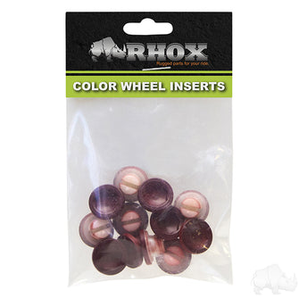 Lakeside Buggies Color Wheel Inserts, BAG OF 12, Burgundy- TIR-RX902-BG Lakeside Buggies Wheel Accessories