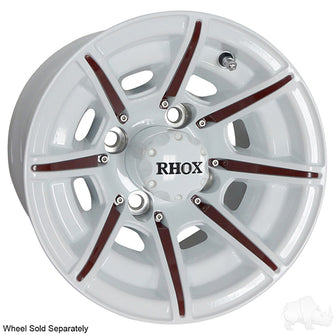 Lakeside Buggies RHOX Color Wheel Insert, Burgundy, Bag of 8 for RX150 Series Wheels- TIR-RX903-BG Rhox Wheel Accessories