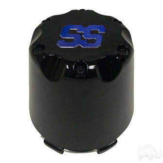 Lakeside Buggies Center Cap, Black with Blue SS- TIR-SS002-BBL Lakeside Buggies NEED TO SORT