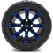 Lakeside Buggies MODZ 12" Tempest Blue and Black Wheels & Street Tires Combo- G1-5203-MBB STREET OPTION Modz Tire & Wheel Combos