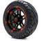 Lakeside Buggies MODZ 12" Aftershock Red and Black Wheels & Street Tires Combo- G1-5210-MBR STREET OPTION Modz Tire & Wheel Combos