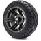 Lakeside Buggies MODZ 12" Enforcer Matte Black Wheels & Street Tires Combo- G1-5211-MTB STREET OPTION Modz Tire & Wheel Combos