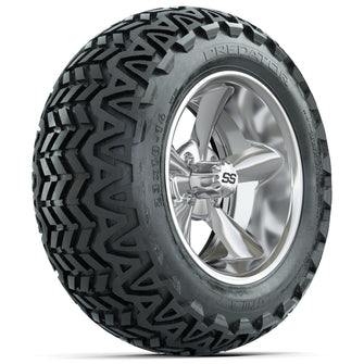 Set of (4) 14 in GTW Godfather Wheels with 23x10-14 GTW Predator All-Terrain Tires Lakeside Buggies Parts and Accessories