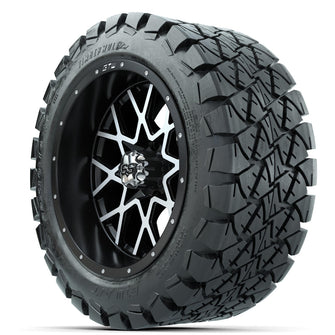 Set of (4) 14 in GTW Vortex Wheels with 22x10-14 GTW Timberwolf All-Terrain Tires Lakeside Buggies Parts and Accessories