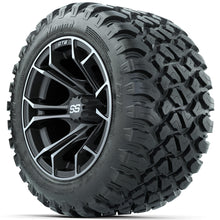 Set of (4) 12 in GTW Spyder Wheels with 22x11-R12 GTW Nomad All-Terrain Tires Lakeside Buggies Parts and Accessories