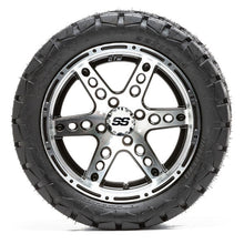 Lakeside Buggies 14” GTW Dominator Black and Machined Wheels with 22” Timberwolf Mud Tires – Set of 4- A19-404 GTW Tire & Wheel Combos