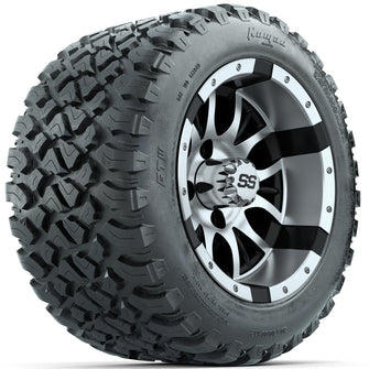 Set of (4) 12 in GTW Diesel Wheels with 20x10-R12 GTW Nomad All-Terrain Tires Lakeside Buggies Parts and Accessories