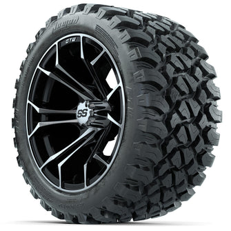 Set of (4) 14 in GTW Spyder Wheels with 23x10-14 GTW Nomad All-Terrain Tires Lakeside Buggies Parts and Accessories